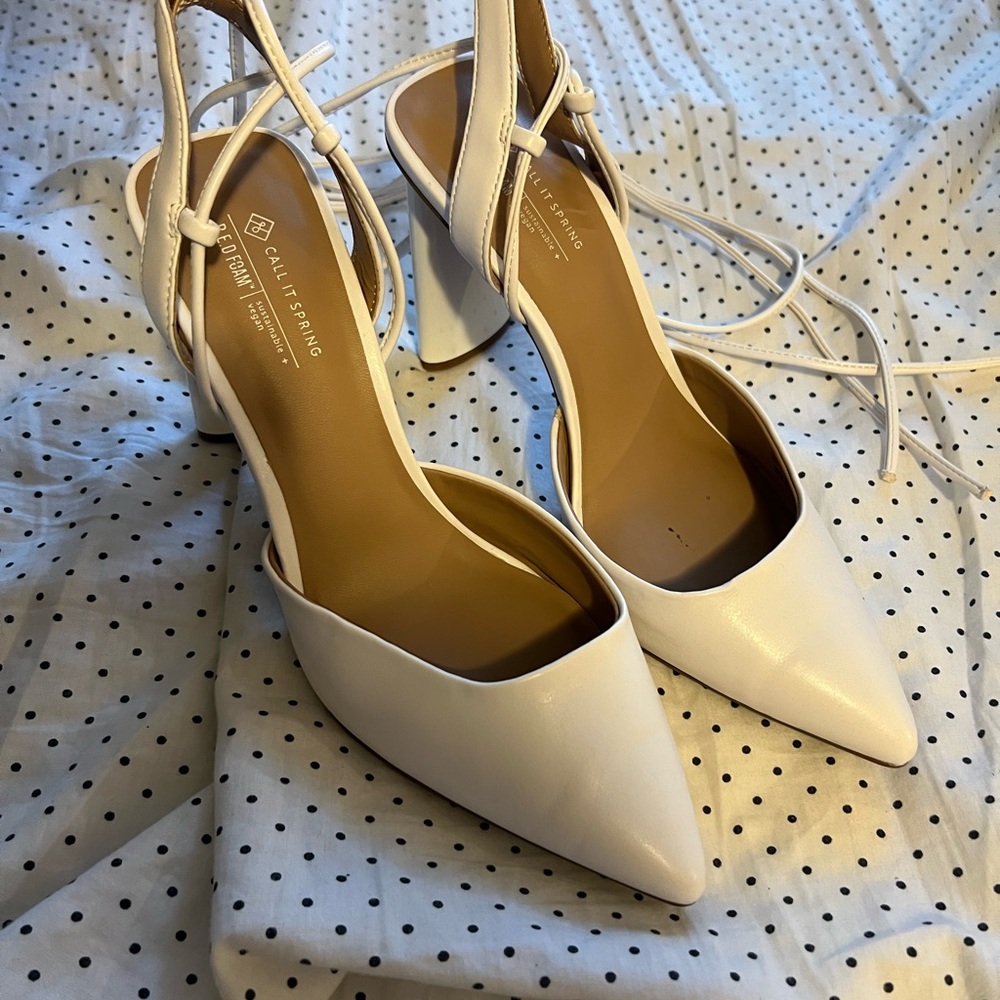 Call It Spring White Stiletto Heels